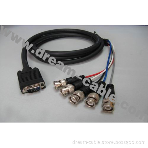 VGA to 5 BNC Male Conversion Cable (YTX54)